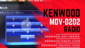 Kenwood MDV-D202 Unlock Code