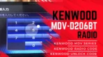 Kenwood MDV-D206BT unlock code screen