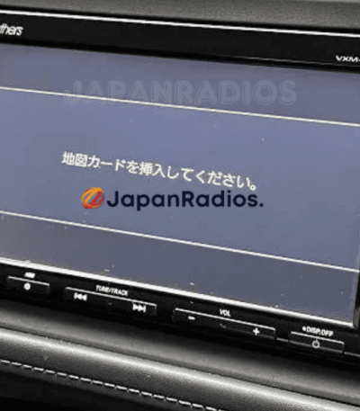 Honda Gathers VXM-165VFi displaying SD card error message before Apple CarPlay activation solution