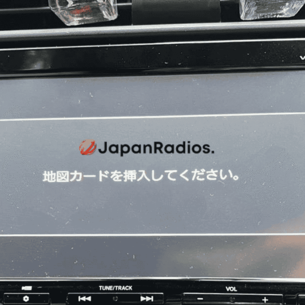 VXM-185VFi SD card error message on Japan-import Honda navigation system display
