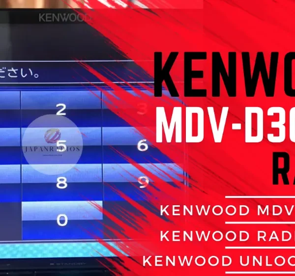 Kenwood MDV-D306W radio unlock code service - send picture of locked radio screen for instant permanent code without removal