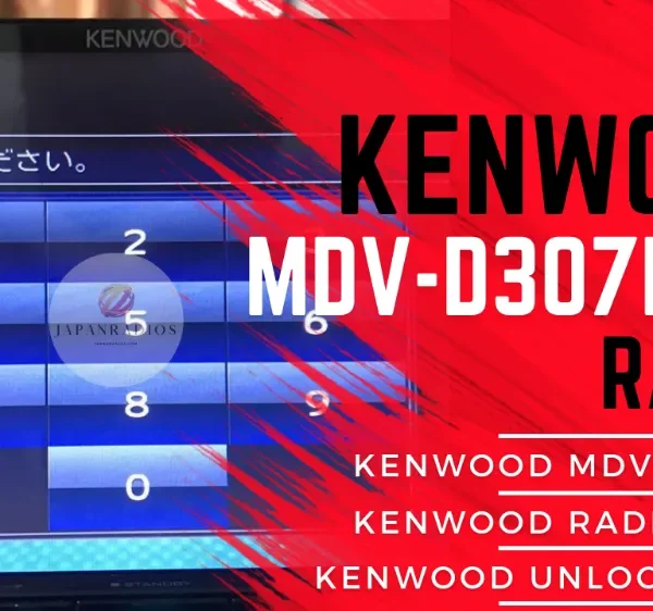 Kenwood MDV-D307BTW radio unlock code service - send picture of locked radio screen for instant permanent code without removal