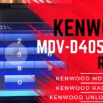 Kenwood MDV-D405BTW radio unlock code service - send picture of locked radio screen for instant permanent code without removal