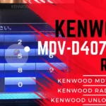 Kenwood MDV-D407BTW radio unlock code service - send picture of locked radio screen for instant permanent code without removal