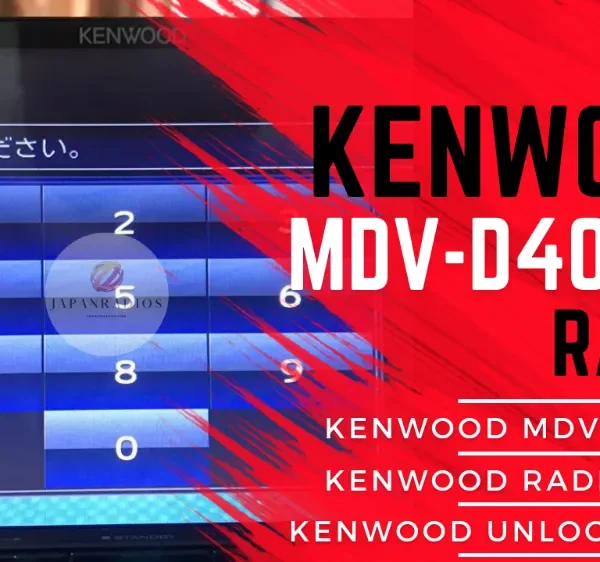 Kenwood MDV-D409BT radio unlock code service - send picture of locked radio screen for instant permanent code without removal