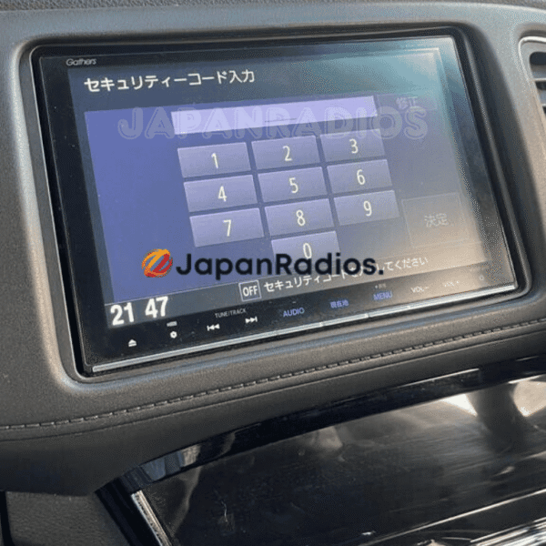 Honda Gathers VXM-165VFEi Unlock Code display screen for Japanese import vehicles