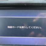 Panasonic Strada Insert Map Card Error Screen (地図カードを挿入してください)