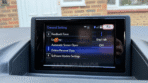Lexus CT200h B9063 navigation setup screen in English displaying Navi, Bluetooth, Telephone, Audio, and G-Link configuration options.