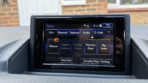 Lexus CT200h B9063 pop-up display showing main menu in English with Destination, Climate, Audio, TV, Setup, and Display icons.