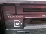 NSZN-Y70D or Y70DS Close-up of car infotainment screen displaying 'No SD Card' error message in a Daihatsu Tanto dashboard