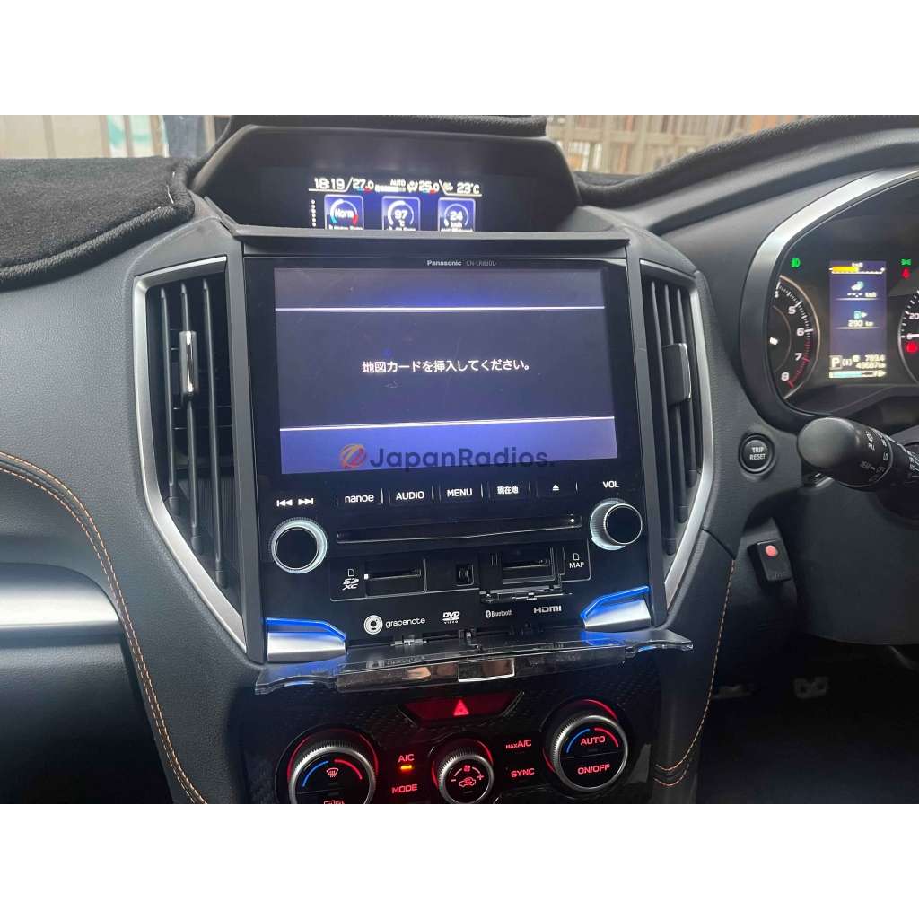Panasonic CN-LR830D radio with Map SD Card error screen