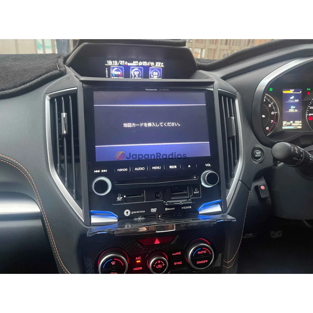 Panasonic CN-LR830D radio with Map SD Card error screen