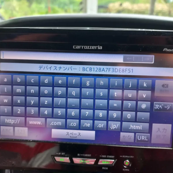 Carrozzeria AVIC-CE900 Unlock Code screen