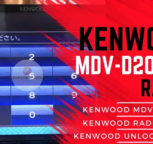 Kenwood MDV-D207BT radio unlock code screen