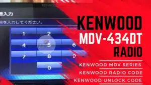 Kenwood MDV-434DT Unlock Code