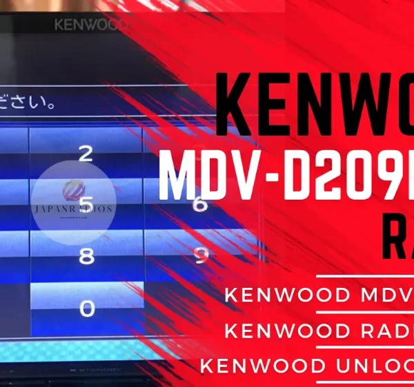 Kenwood MDV-D209BTW radio code service - professional security code retrieval for instant car stereo access after battery disconnect