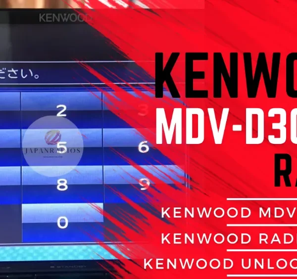 Kenwood MDV-D307W radio unlock code service - send picture of locked radio screen for instant permanent code without removal