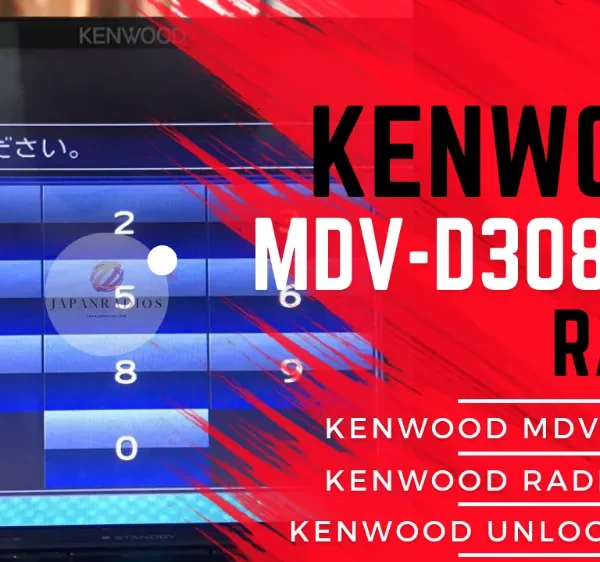 Kenwood MDV-D308BTL radio unlock code service - send picture of locked radio screen for instant permanent code without removal