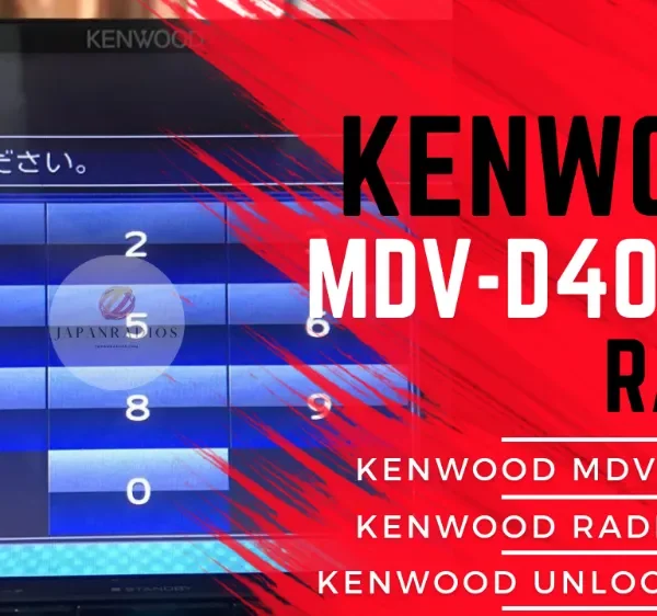 Kenwood MDV-D404BT radio unlock code service - send picture of locked radio screen for instant permanent code without removal