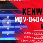 Kenwood MDV-D404BTW radio unlock code service - send picture of locked radio screen for instant permanent code without removal