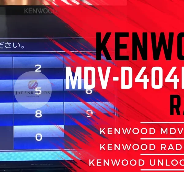 Kenwood MDV-D404BTW radio unlock code service - send picture of locked radio screen for instant permanent code without removal