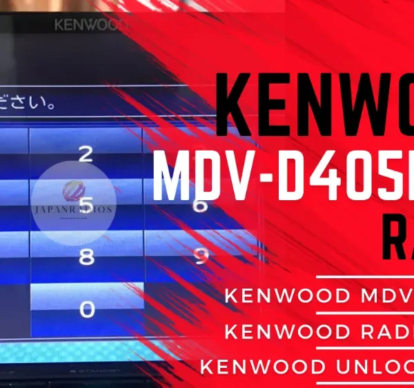 Kenwood MDV-D405BTW radio unlock code service - send picture of locked radio screen for instant permanent code without removal