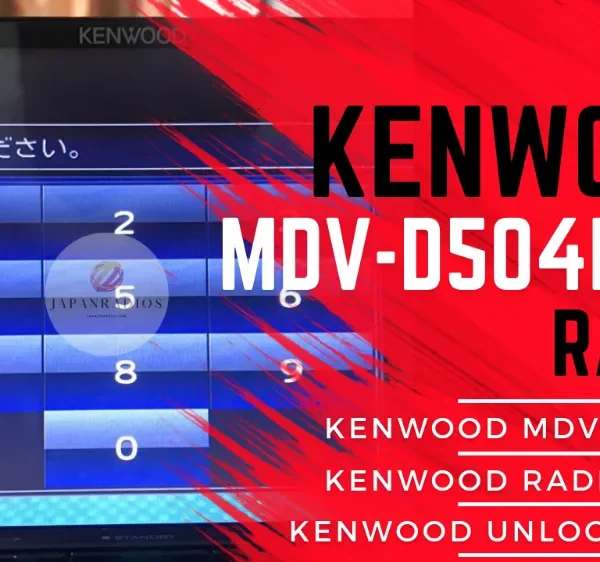 Kenwood MDV-D504BTW radio unlock code service - send picture of locked radio screen for instant permanent code without removal
