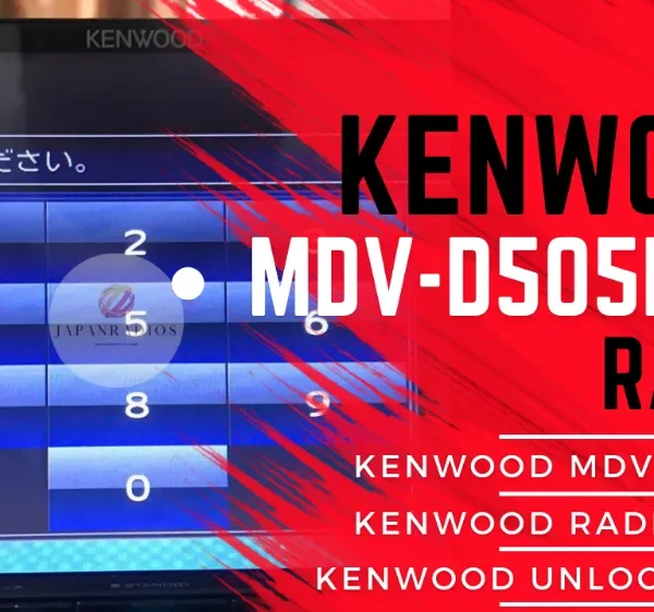 Kenwood MDV-D505BTW radio unlock code service - send picture of locked radio screen for instant permanent code without removal