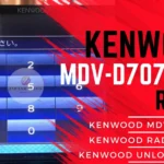 Kenwood MDV-D707BTW radio unlock code service - send picture of locked radio screen for instant permanent code without removal
