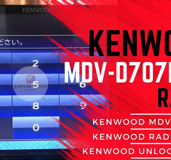 Kenwood MDV-D707BTW radio unlock code service - send picture of locked radio screen for instant permanent code without removal