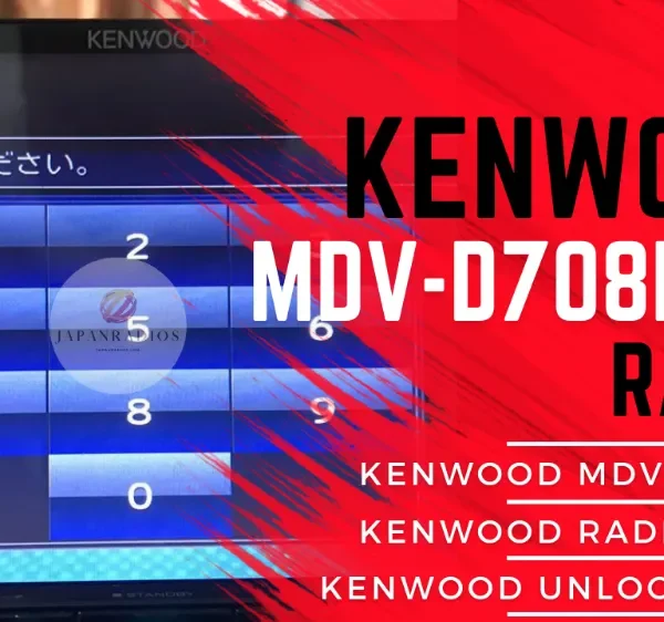 Kenwood MDV-D708BTW radio unlock code service - send picture of locked radio screen for instant permanent code without removal