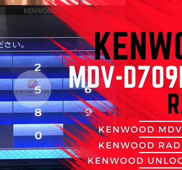 Kenwood MDV-D709BTW radio unlock code service - send picture of locked radio screen for instant permanent code without removal