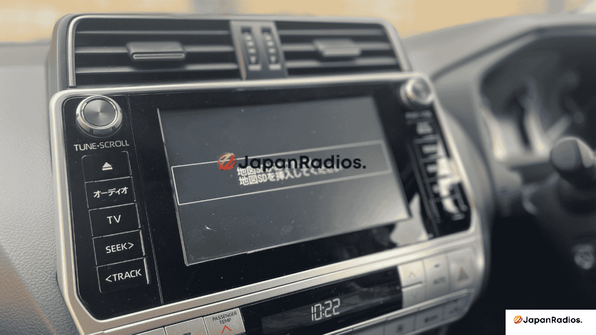 Toyota Prado B9129 navigation SD card error message display