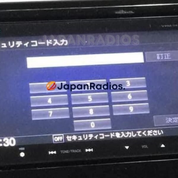Honda Gathers VRM-155VFEi radio code - Locked CODE screen example