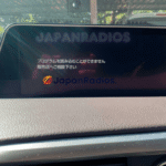 Lexus RX200T map sd card error displayed on the Japanese infotainment screen.