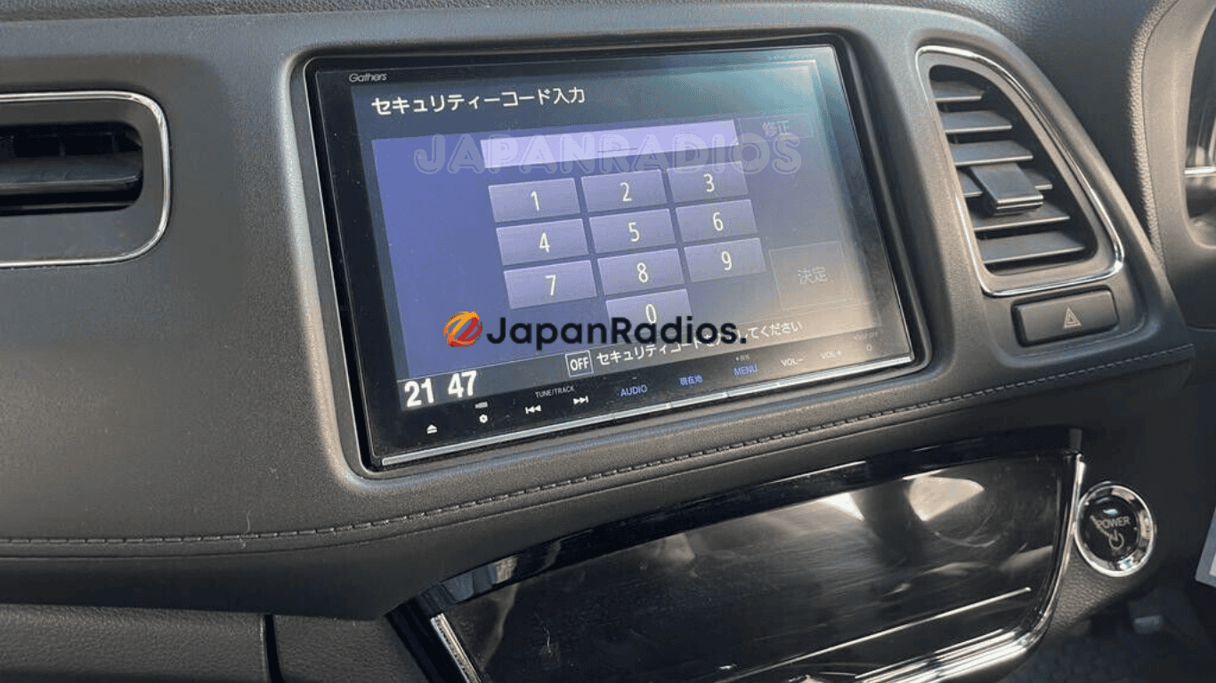 honda-gathers-vxm-165vfei-radio-code-unit Honda Gathers VXM-165VFEi Unlock Code display screen for Japanese import vehicles